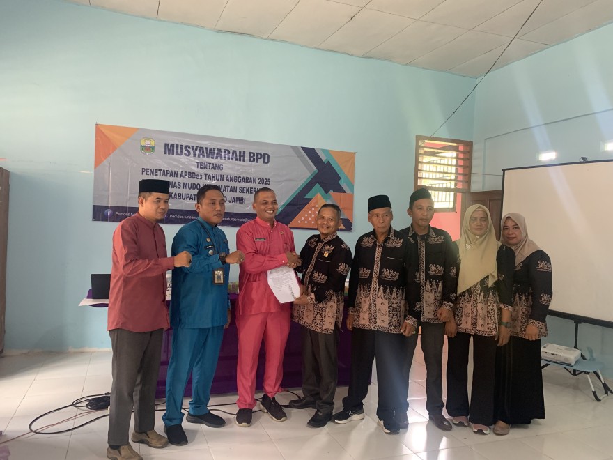 Musyawarah BPD Penetapan APBDes Tahun Anggaran 2025 Desa Tunas Mudo